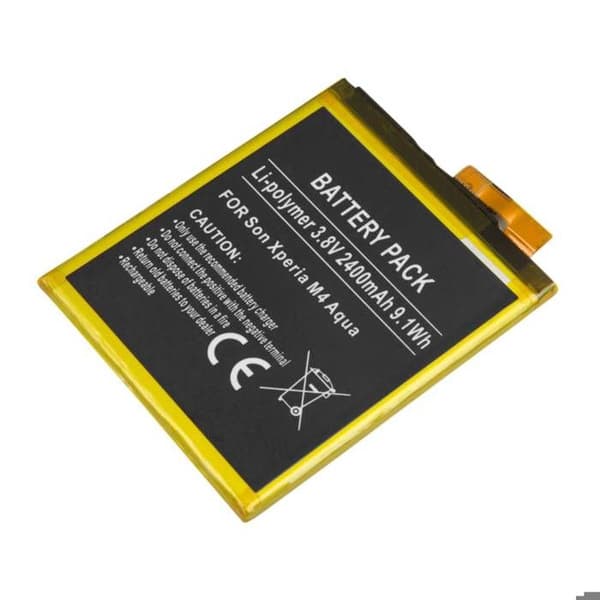 Interna Batteri för Sony Xperia M4 Aqua 2400mAh 3.8V Li-Polymer Svart