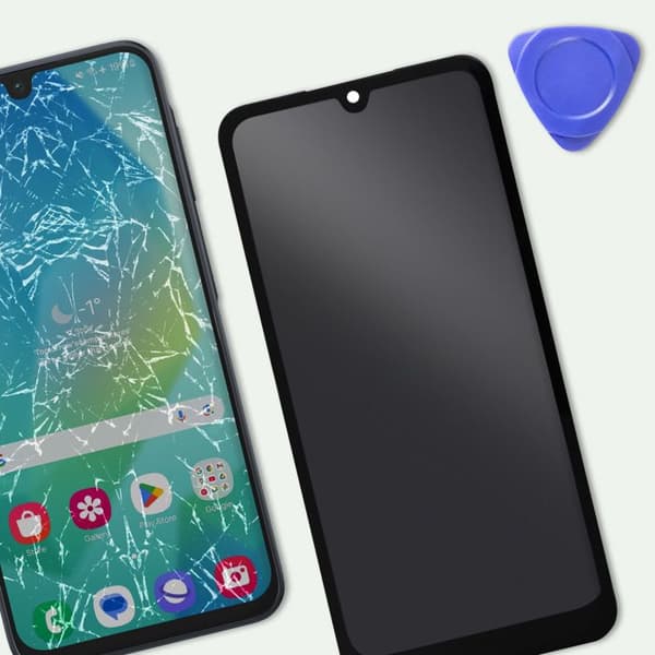 LCD-skärm + Touchglas för Samsung Galaxy A16 5G med Svart Chassi