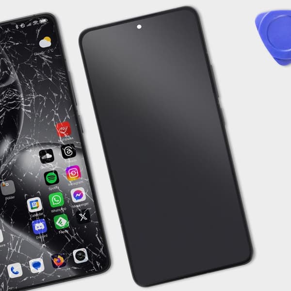 Skärm för Xiaomi 14T Pro LCD + Touchglas + Original Xiaomi Chassi Svart