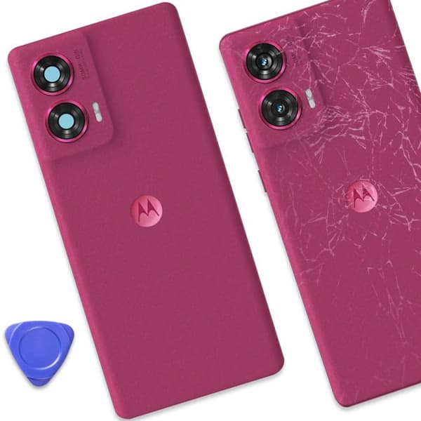 Baksida för Motorola Edge 50 Fusion Original Service Pack Motorola Fuchsia