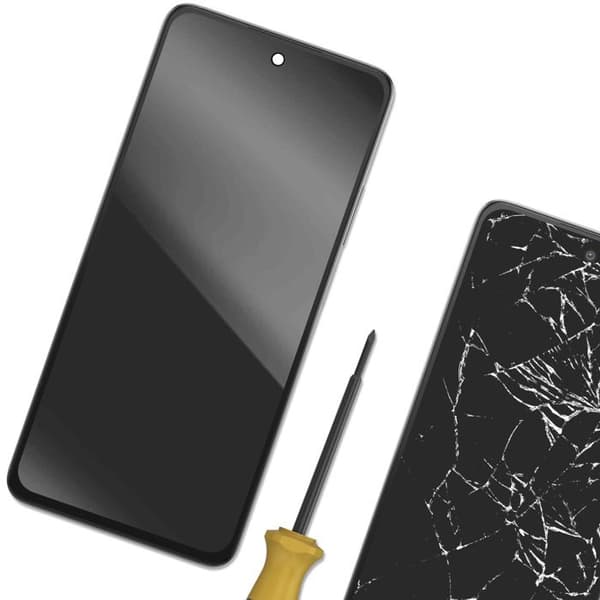 LCD-skärm för Realme C75 och Touchskärm (utan chassi) Svart