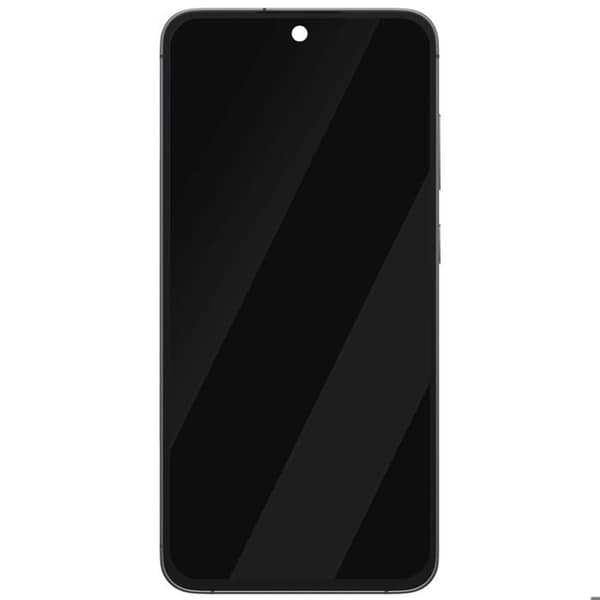 Original AMOLED-skärm för Samsung Galaxy S24 FE med pekskärm och svart Samsung-chassi