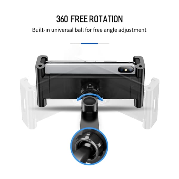 ROCK Universal Holder til bilens nakkestøtte - Mobil & Surfeplate