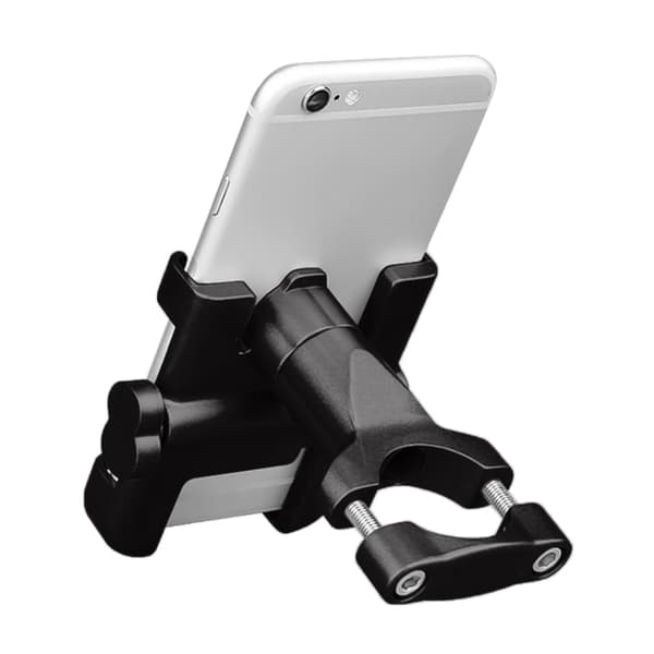Mobiltelefonholder i aluminium til motorcykel - til enheder på 6-10 cm