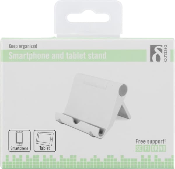Foldable pad stand, white plastic