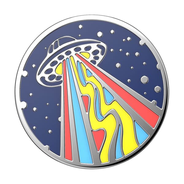 POPSOCKETS Enamel Outta This World Navy Aftageligt Greb m. Standerfunktion Premium