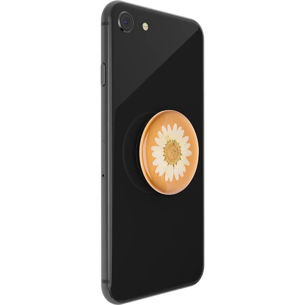 POPSOCKETS Pressed Flower White Daisy Avtagbart Grip med Ställfunktion Premium