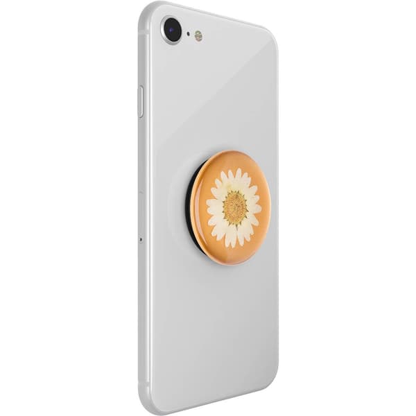 POPSOCKETS Pressed Flower White Daisy Avtagbart Grip med Ställfunktion Premium