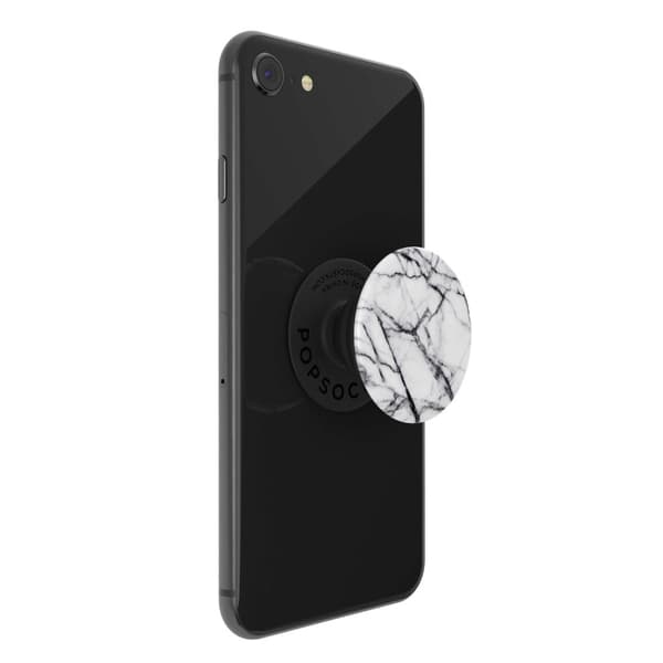 POPSOCKETS Dove White Marble Avtagbart Grip med Ställfunktion