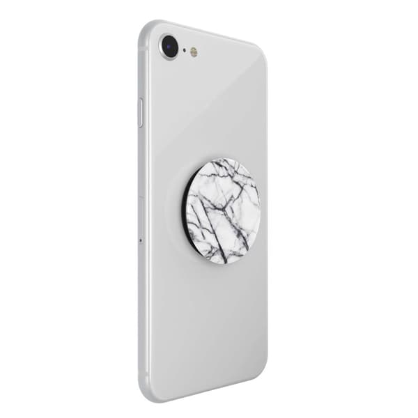 POPSOCKETS Dove White Marble Avtagbart Grip med Ställfunktion
