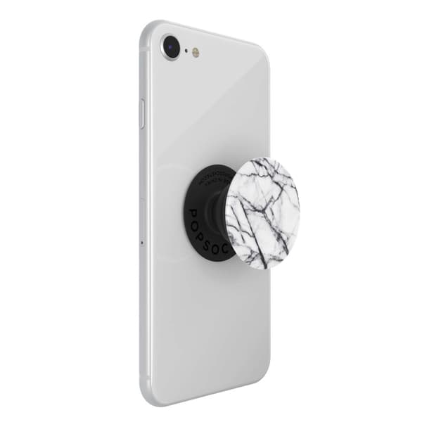POPSOCKETS Dove White Marble Avtagbart Grip med Ställfunktion