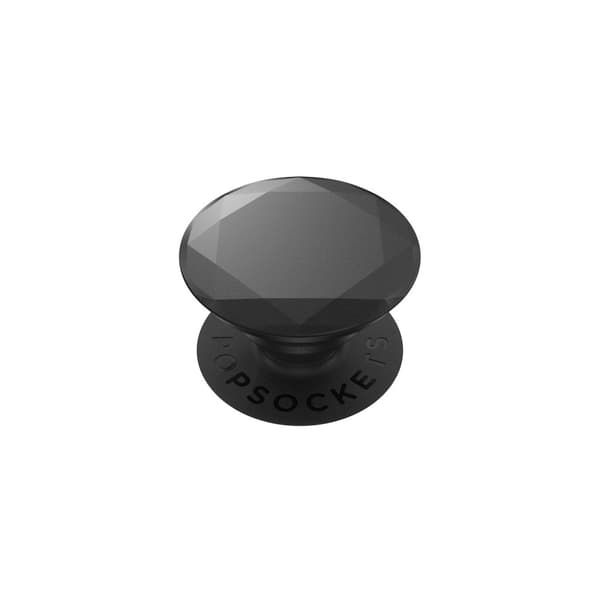 POPSOCKETS Metallic Diamond Black Irrotettava Grip Telinetoiminto Premium
