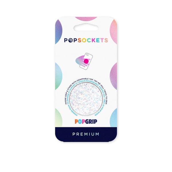 POPSOCKETS Sparkle Snow White  Aftageligt Greb m. Standerfunktion Premium