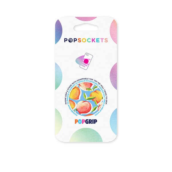 POPSOCKETS Just Peachy Gloss Avtagbart Grip med Stativfunksjon