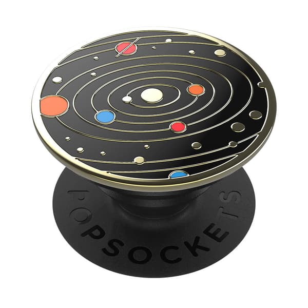 POPSOCKETS Enamel Solar flare Black Avtagbart Grip med Ställfunktion Premium