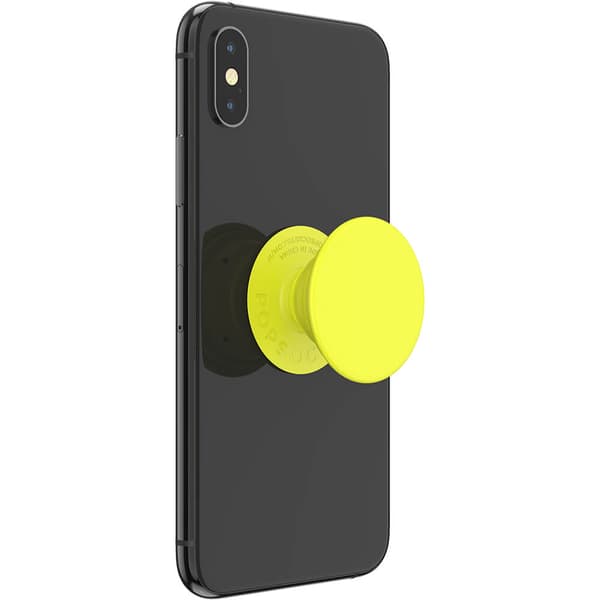 POPSOCKETS Neon Jolt Yellow Avtagbart Grip med Ställfunktion