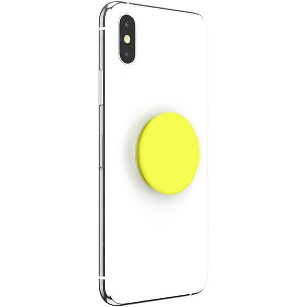 POPSOCKETS Neon Jolt Yellow Avtagbart Grip med Ställfunktion