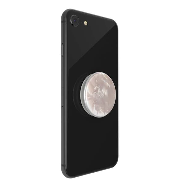 POPSOCKETS Acetate Pearl White Avtagbart Grip med Ställfunktion LUXE