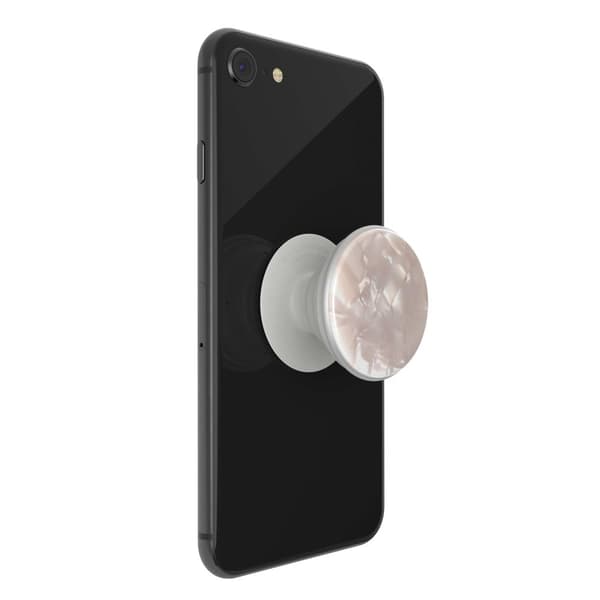 POPSOCKETS Acetate Pearl White Avtagbart Grip med Ställfunktion LUXE