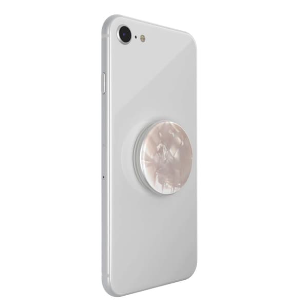POPSOCKETS Acetate Pearl White Avtagbart Grip med Ställfunktion LUXE