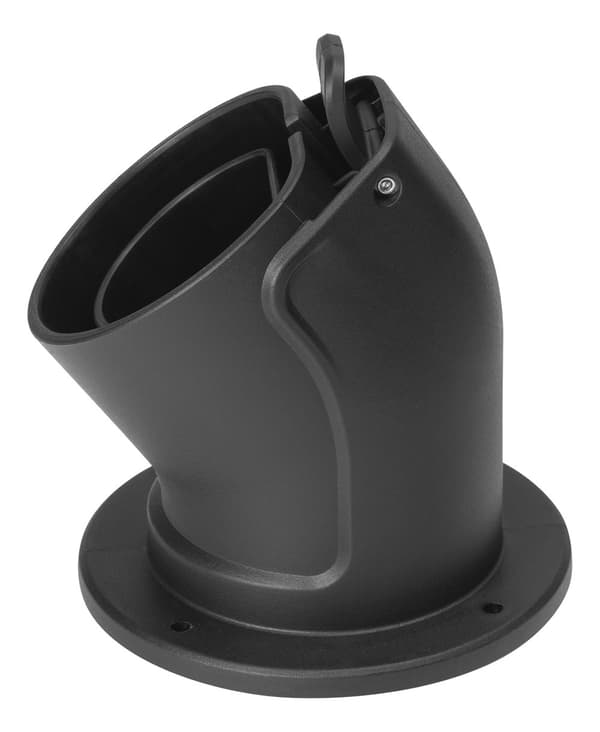 E-Charge, holder for type 2 connector, angled