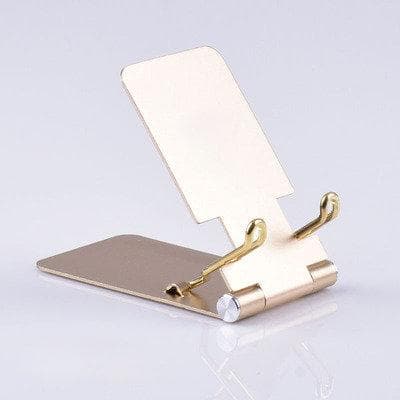 Sammenklappeligt mobilstativ - minimalisme i aluminium Pink guld Guld