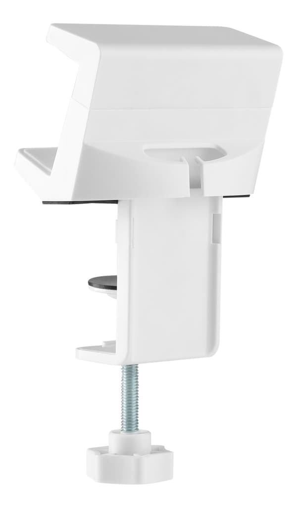 OFFICE Clamp-on power strip holder for desks, white