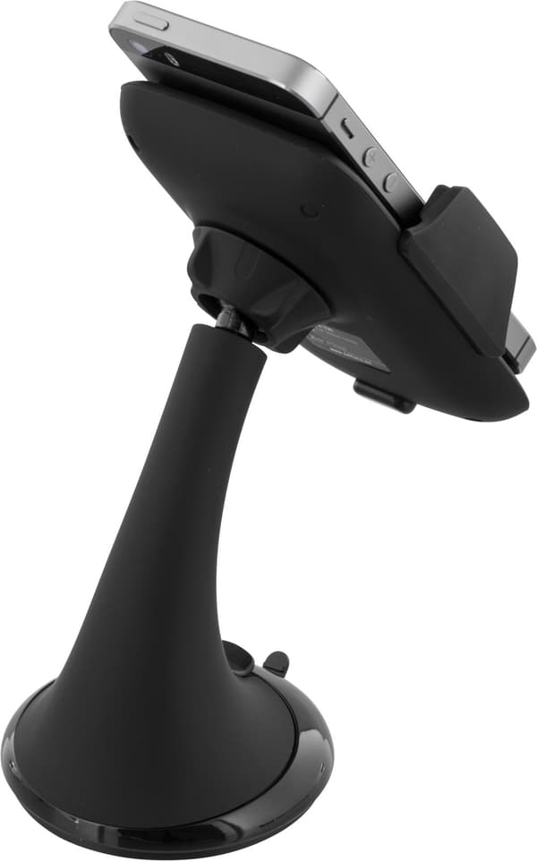 Car holder for smartphone, adjustable with suction cup