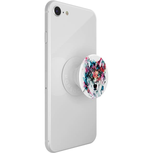 POPSOCKETS Wolf Avtagbart Grip med Ställfunktion