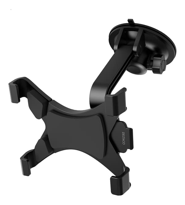 Holder for tablets in the car, adjustable bracket with sucti