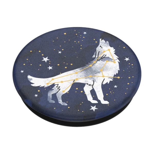 POPSOCKETS Sirius Wolf Avtagbar Grip med Stativfunksjon