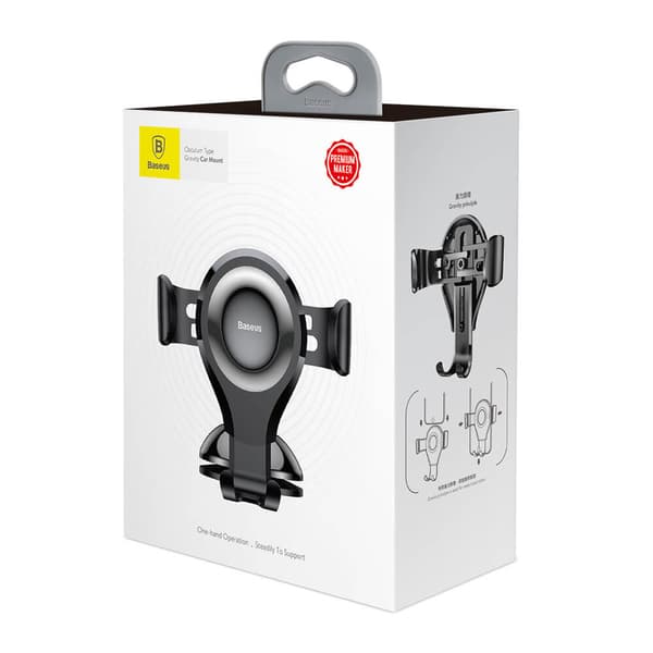 Baseus Osculum Gravity Mobilholder for bil Sort