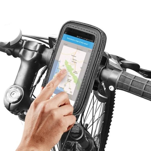 Stöd för smartphone - Akashi - 4.5'' till 5.7'' - Vattentät - Rotera 360° - Cykel/Motorcykelstyre