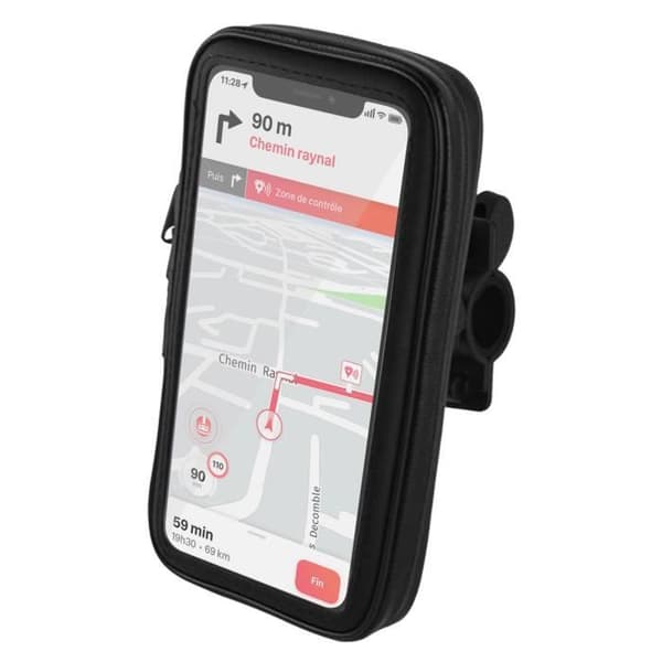 Stöd för smartphone - Akashi - 4.5'' till 5.7'' - Vattentät - Rotera 360° - Cykel/Motorcykelstyre