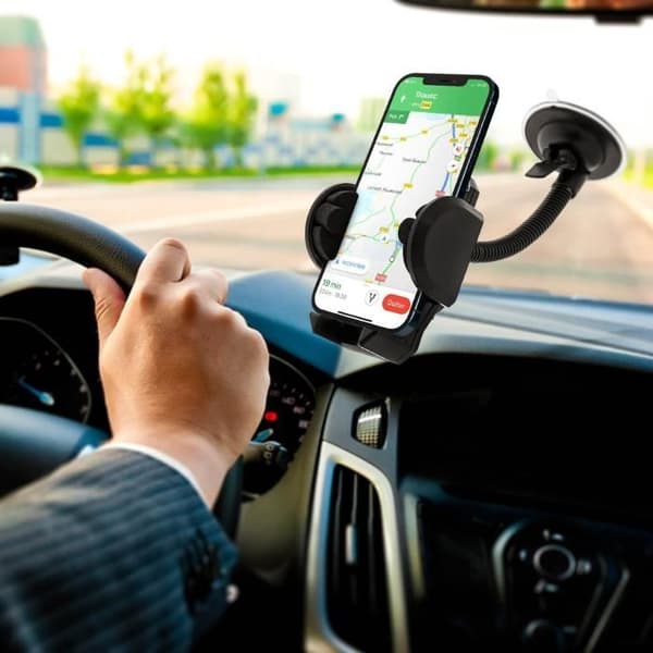 Pack 2-i-1 - Belysning - Bilstöd - Cigarettändar-laddare - Kompatibel med iPhone SE, 5, 5s - Snabbladdning