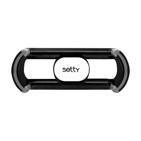 Bilhållare - SETTY - Luftventil - 360° roterbar - Kompatibel med 51-85 mm smartphones - Svart