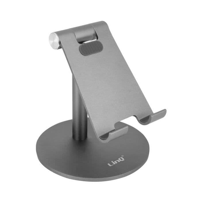 LinQ HD3286 Gångjärn Bordsställ Smartphone Stabil Bas Svart Grå
