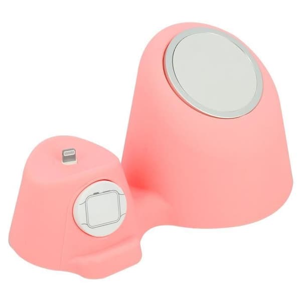 Supportkontor 3 i 1 - AVIZAR - MagSafe - Rosa - Vinkel 35° - Halkfri silikon