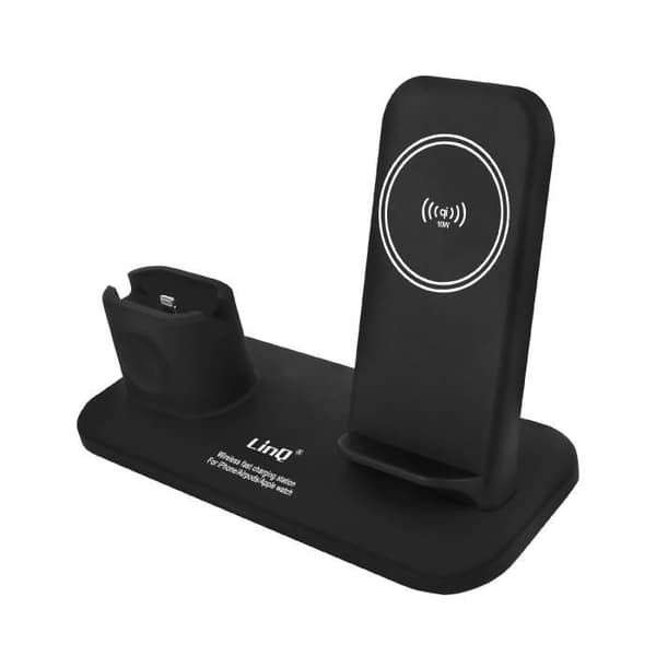 Laddstation iPhone / Apple Watch / Airpods Quick Charge LinQ Svart