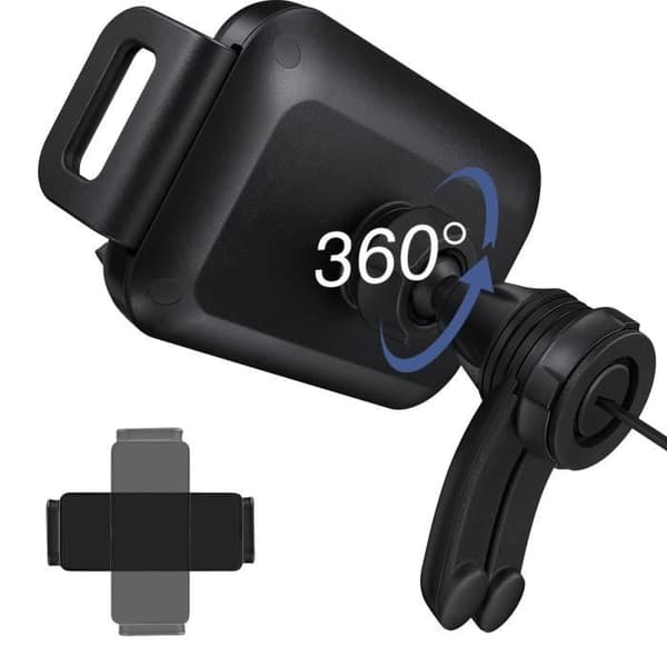 Bilhållare med 9W QI trådlös laddare EP-H5300CBEGEU Original Samsung Black