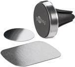 Goobay 38685 magnethållare set / mobiltelefonhållare för bilventilation / universal / slimmad design för smartphone bilhållare svart / silver Svart