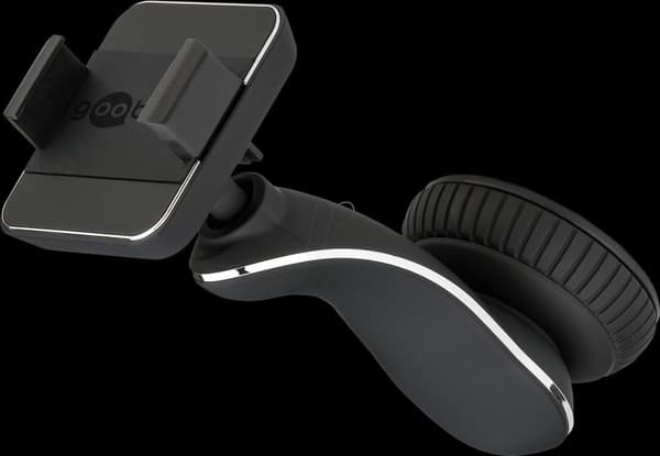 goobay 45509 bil smartphone holder med sugekop, 360 grader, nem fastgørelse, sort - til iPhone, Samsung, Huawei, Sony mm.