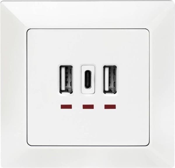 LogiLink PA0254 Indbygget boks Med USB ladeudgang Hvid