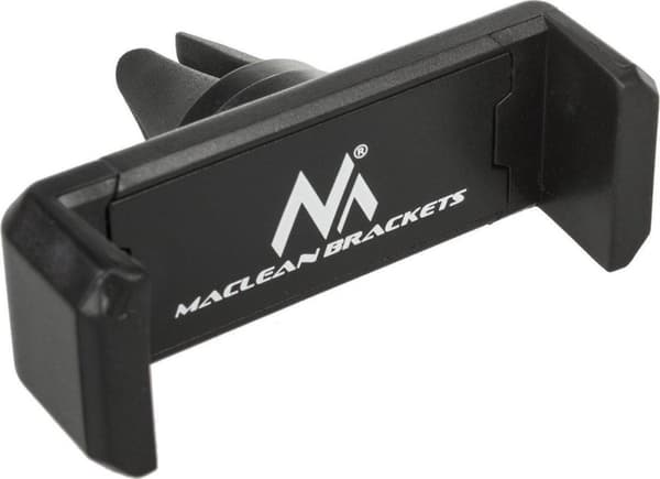 Maclean autopuhelinteline, yleiskäyttöinen, ilmanvaihtoritilälle, min / max etäisyys: 54 / 87mm materiaali: ABS, MC-321 musta