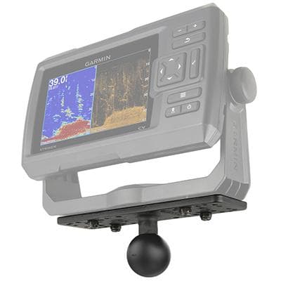 RAM Mounts universalplade til elektroniske marineenheder - 158 x 50 mm, forskellige hulmønstre (RAM-111BU)