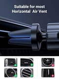 Miniatyrbillede 3 af 6: UGREEN Biltelefonholder Air Vent Bilholder Gravity Telefon Bilholder Kompatibel med iPhone 12 Mini 12 Pro Max SE 11 XS Galaxy F52 M42 M12 Redmi K40 Mi