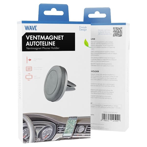 Wave Ventmagnet mobilholder til bil, sort