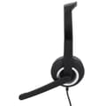Pikkukuva 2 / 6: Hama PC Office Headset "HS-USB250" - kuulokkeet - on-ear - langallinen - USB - musta, hopea