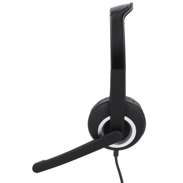 Hama PC Office Headset "HS-USB250" - kuulokkeet - on-ear - langallinen - USB - musta, hopea