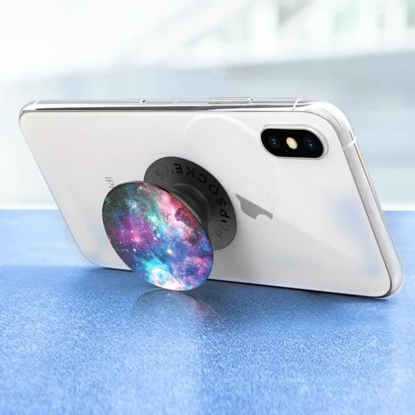 Tillbehör för telefon - POPSOCKETS - PopGrip - Design Nebulosa - Ultralätt - Bytbar PopTop